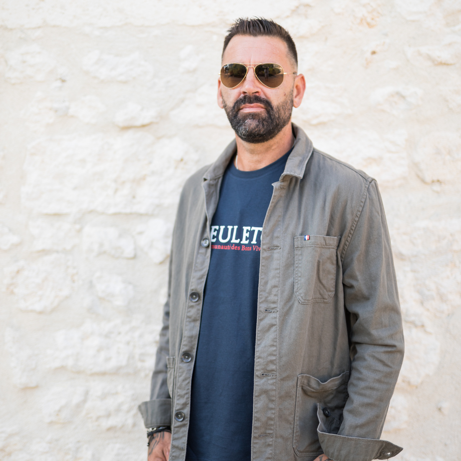 Veste worker Gueuleton – 100% coton, twill délavé, coupe confort