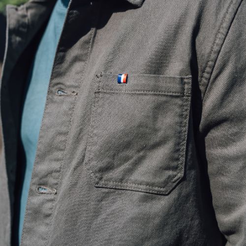 Veste worker Gueuleton – 100% coton, twill délavé, coupe confort