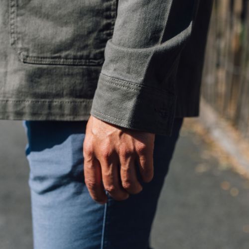Veste worker Gueuleton – 100% coton, twill délavé, coupe confort
