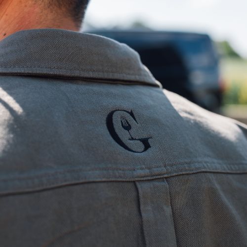 Veste worker Gueuleton – 100% coton, twill délavé, coupe confort