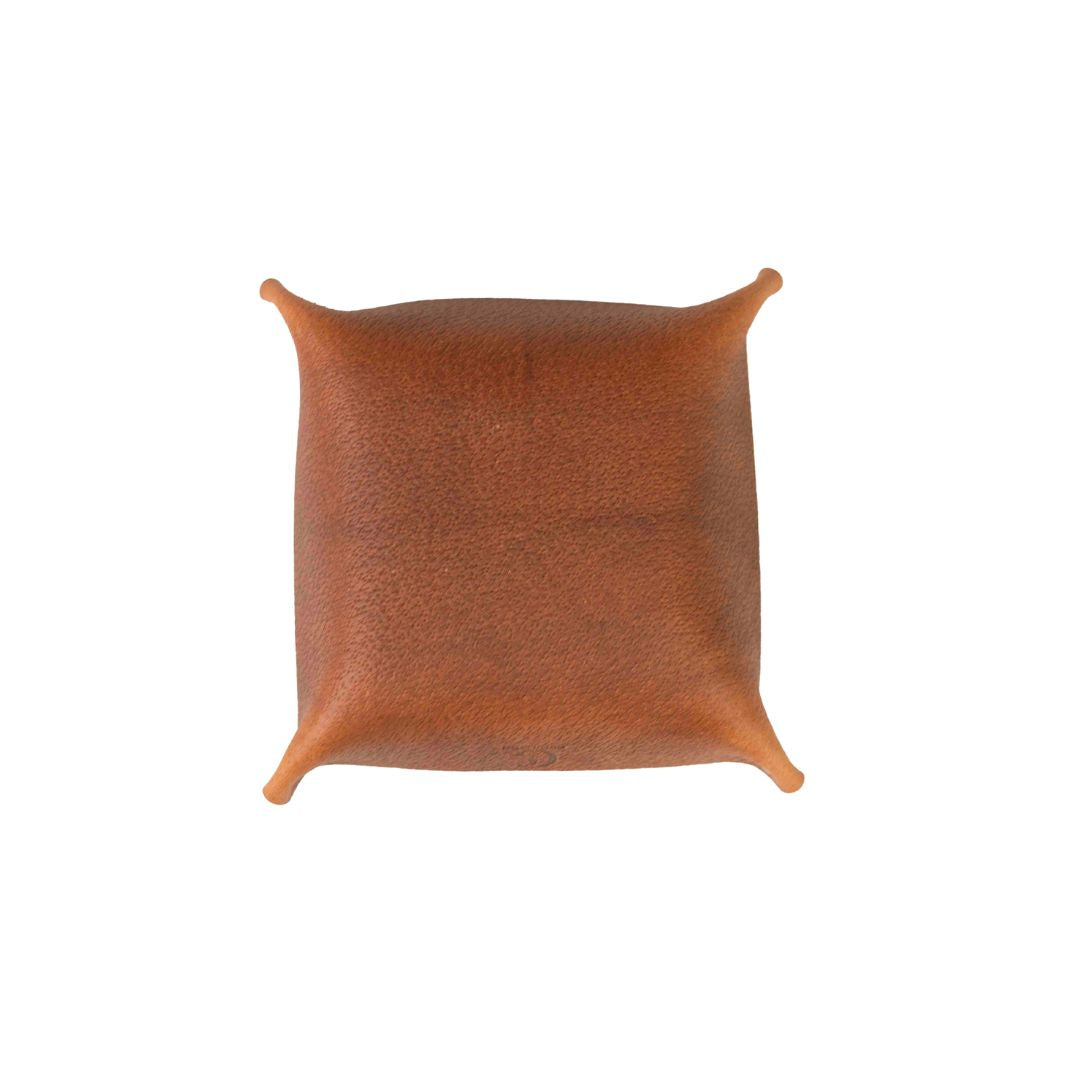 Vide-poche Cuir Artisanal 17x17 – Fabrication Française | Gueuleton x Façon Cuir