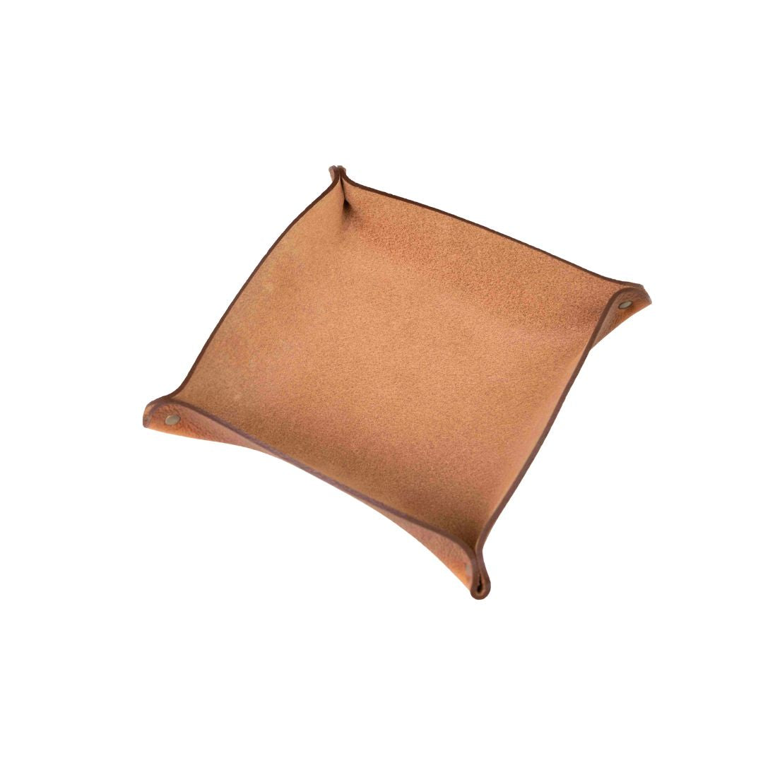 Vide-poche Cuir Artisanal 17x17 – Fabrication Française | Gueuleton x Façon Cuir