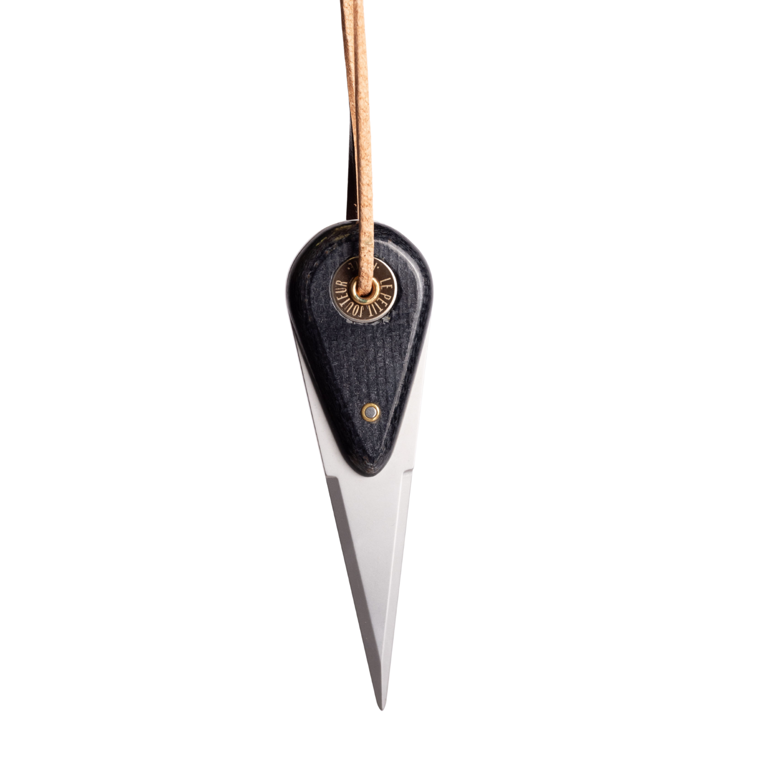 Couteau à huîtres Micarta noir - Le Petit Jouteur