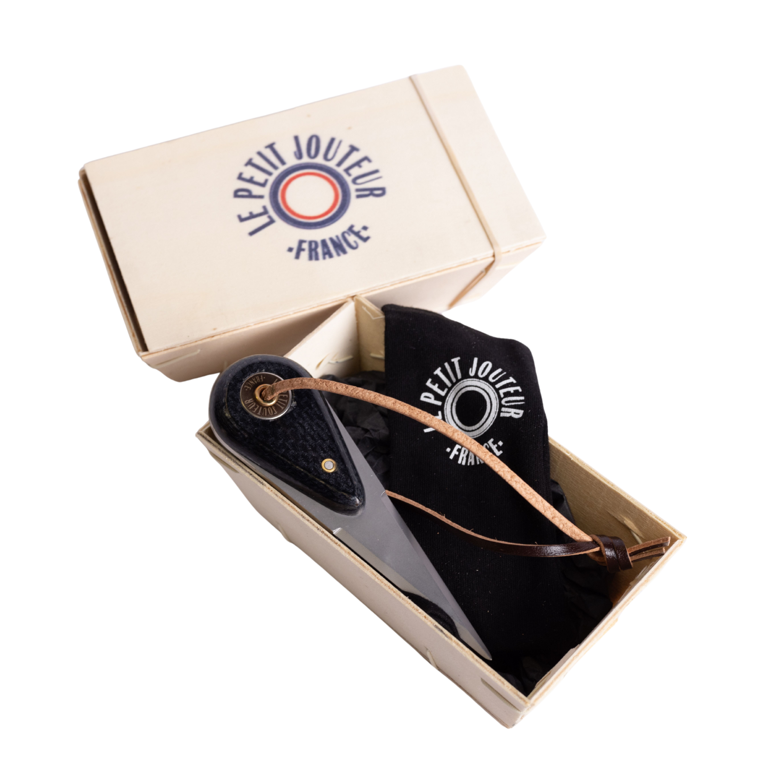 Couteau à huîtres Micarta noir - Le Petit Jouteur