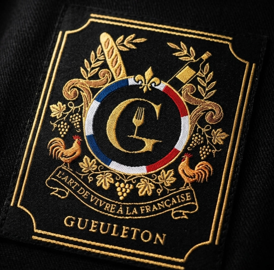 Crest du nouveau béret Gueuleton en partenariat avec Laulhère
