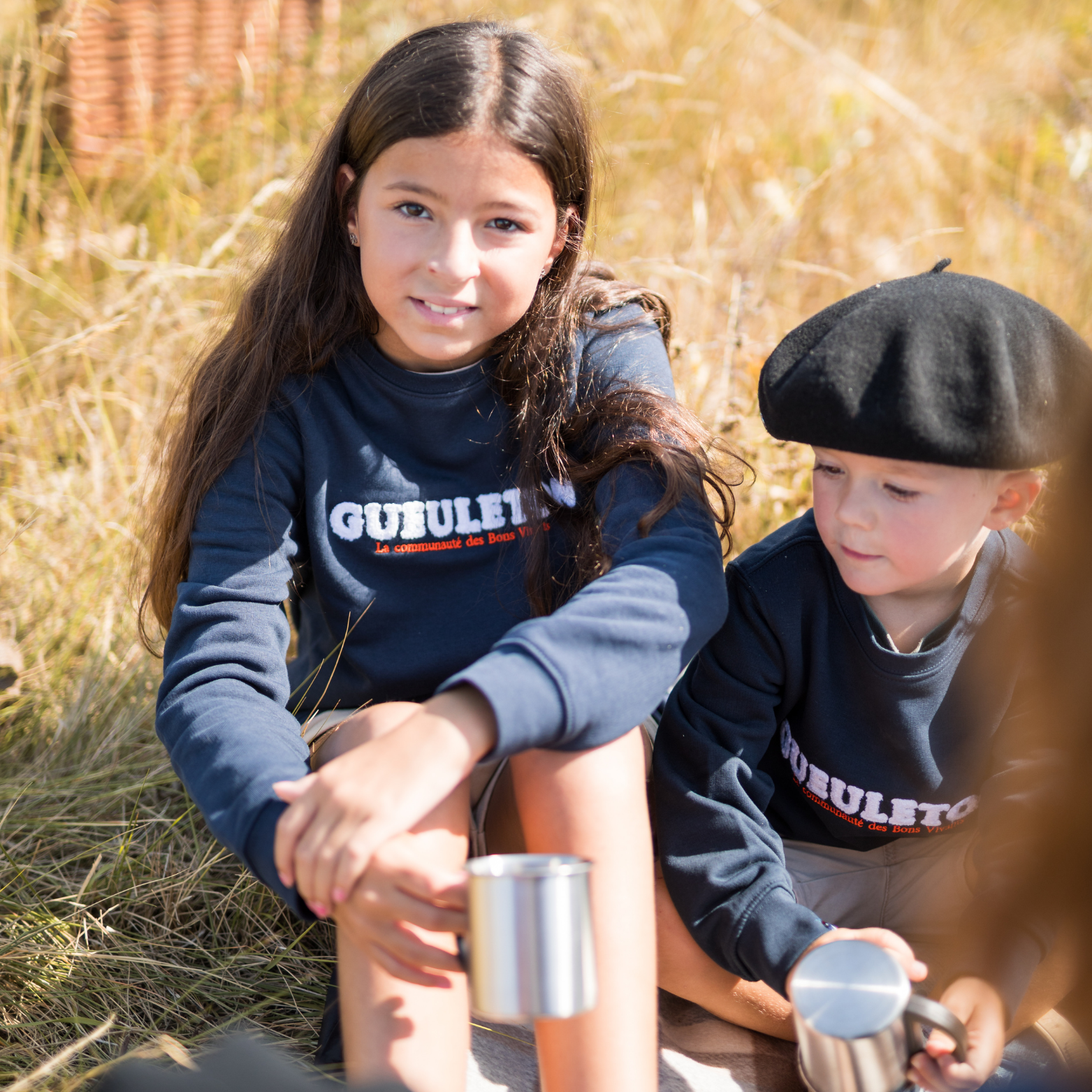 Sweat Gueuleton Bleu Marine Enfant