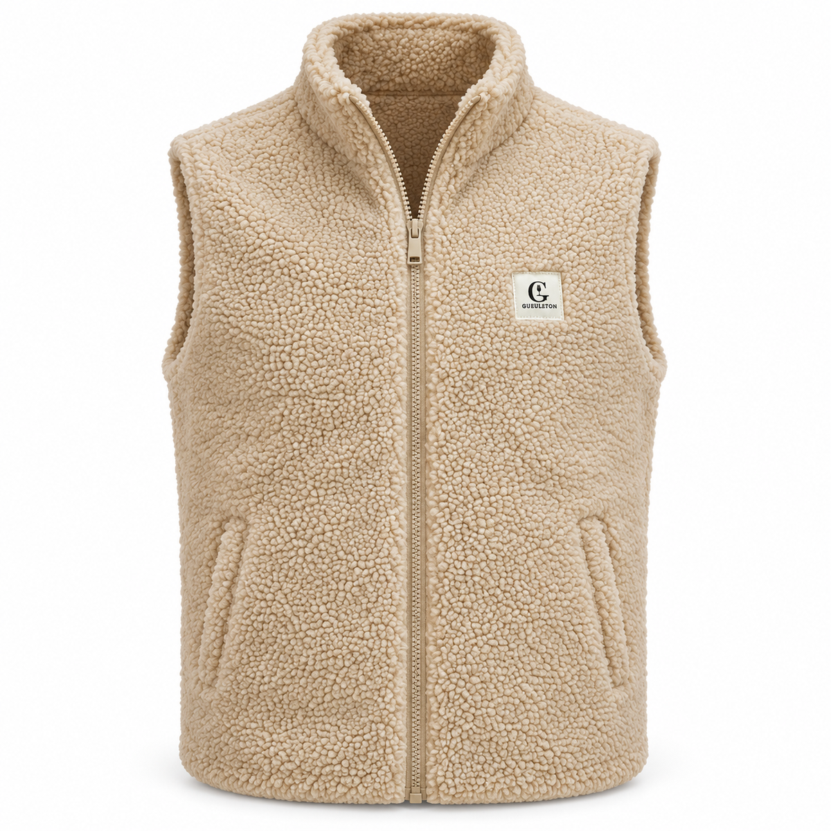 Gilet Sherpa Sans Manches Gueuleton — Sable