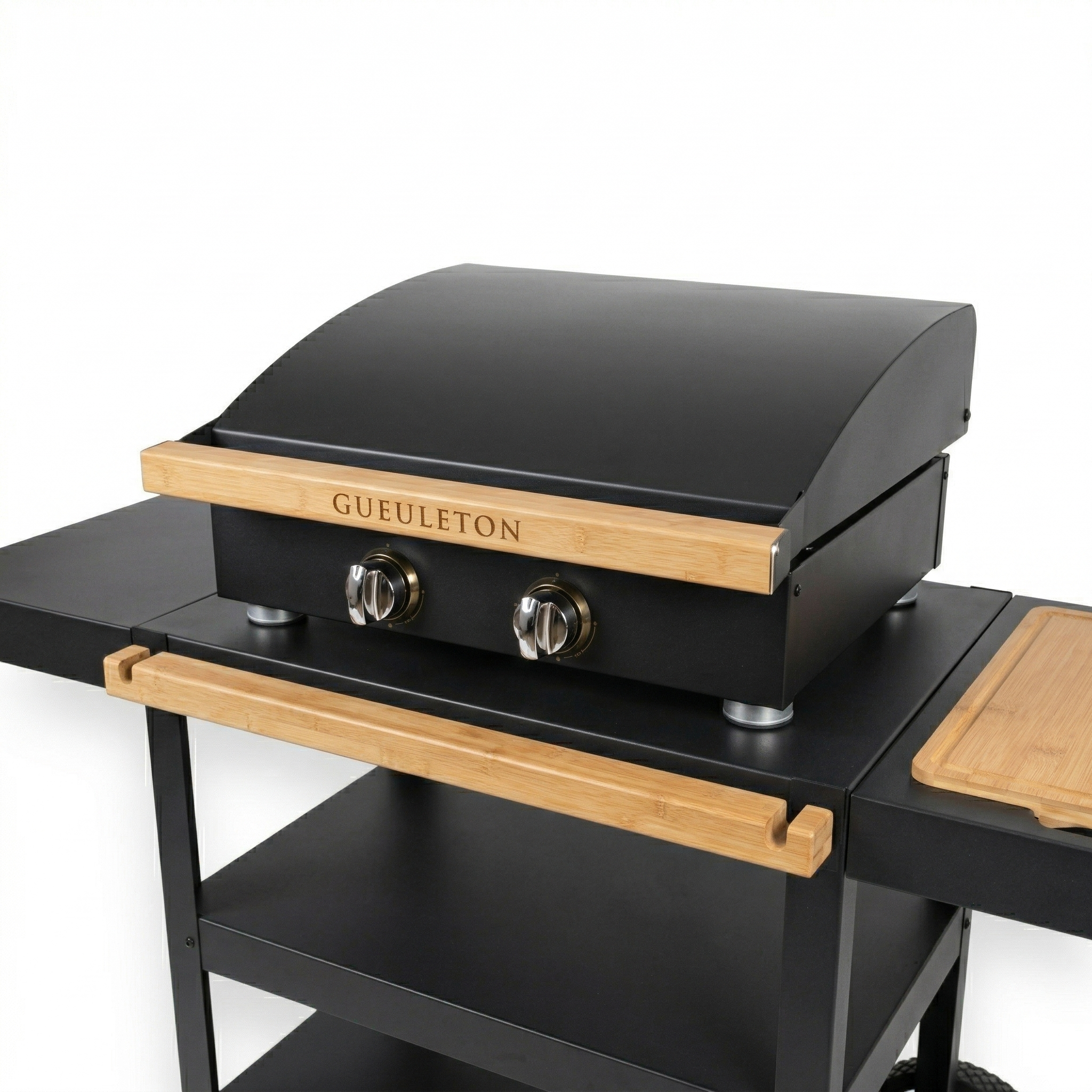 Plancha Gaz 2 Feux Gueuleton — Fonte Garantie à Vie | 8 Personnes