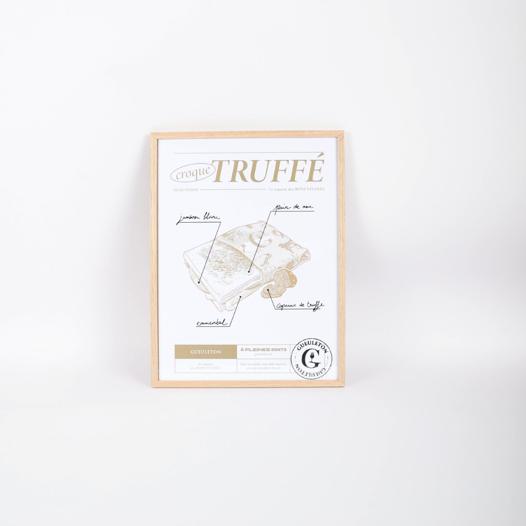 Affiche Art "Le Croque Truffé" — Format A3