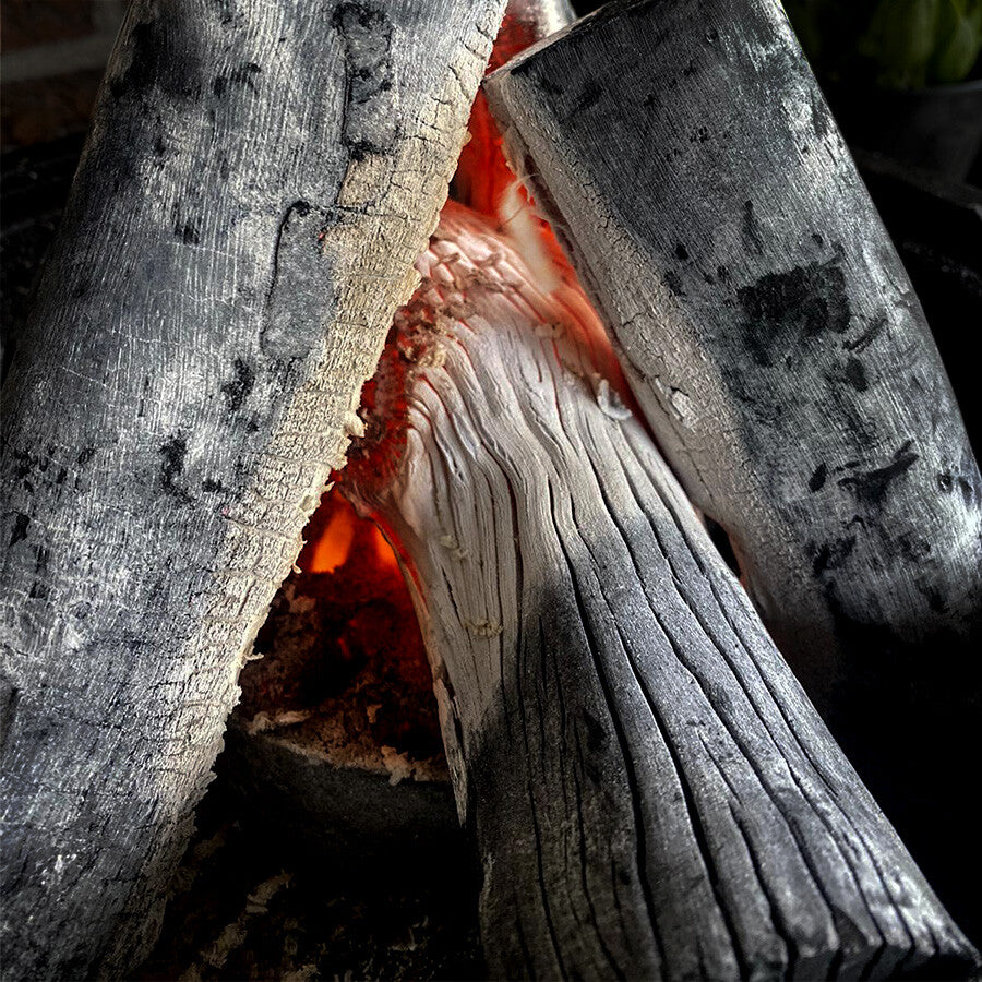 Charbon Binchotan Lychee Blanc – 5 kg, cuisson japonaise longue durée