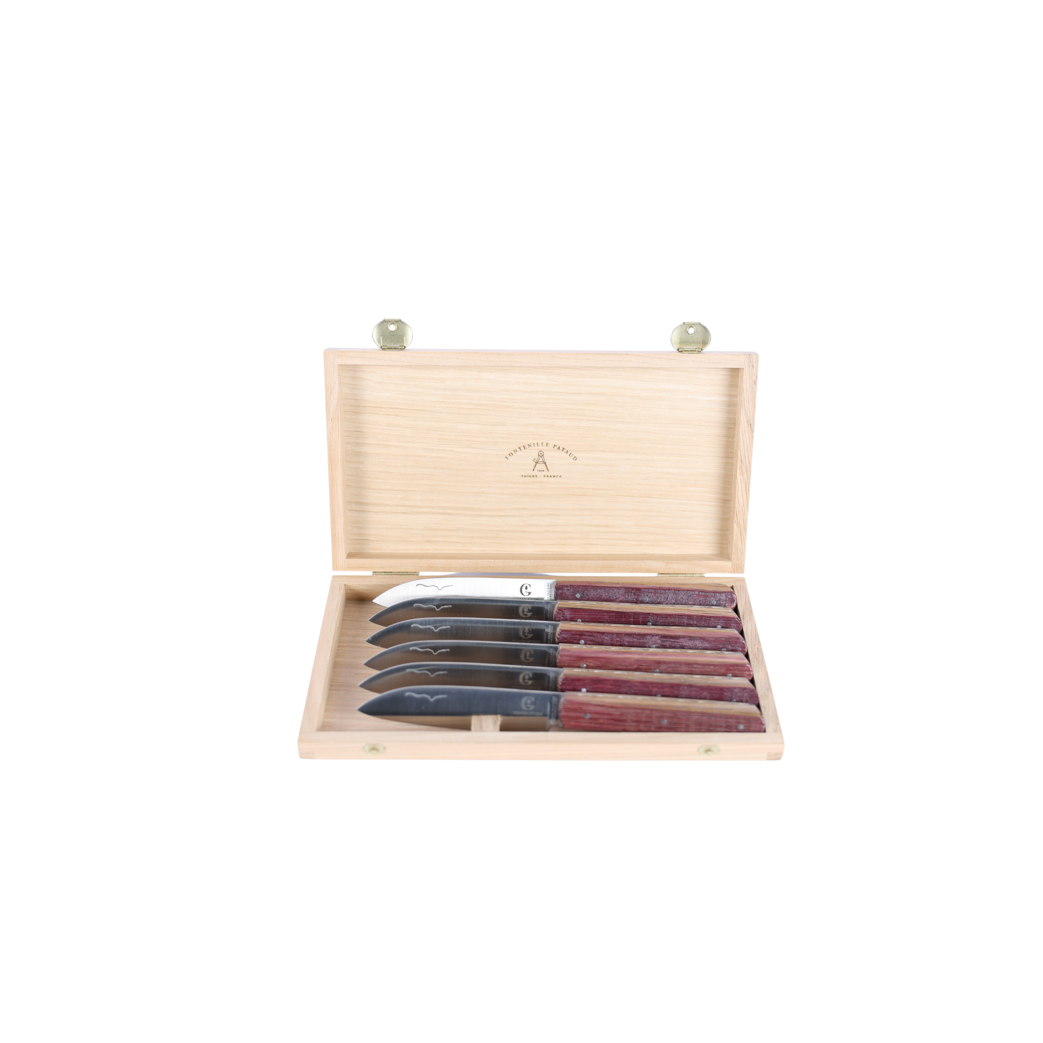 Coffret couteaux de table Le Garonnais manche Barrique ouvert - Gueuleton