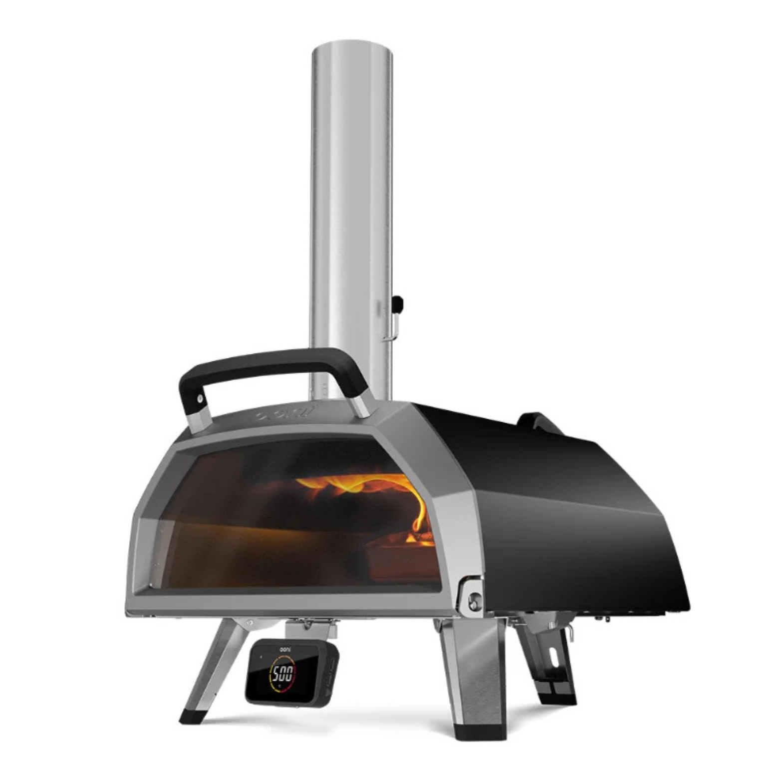 Four à pizza Ooni Karu 2 Pro – Multi-combustible, 500°C, connecté Bluetooth, vue 3/4 - Gueuleton