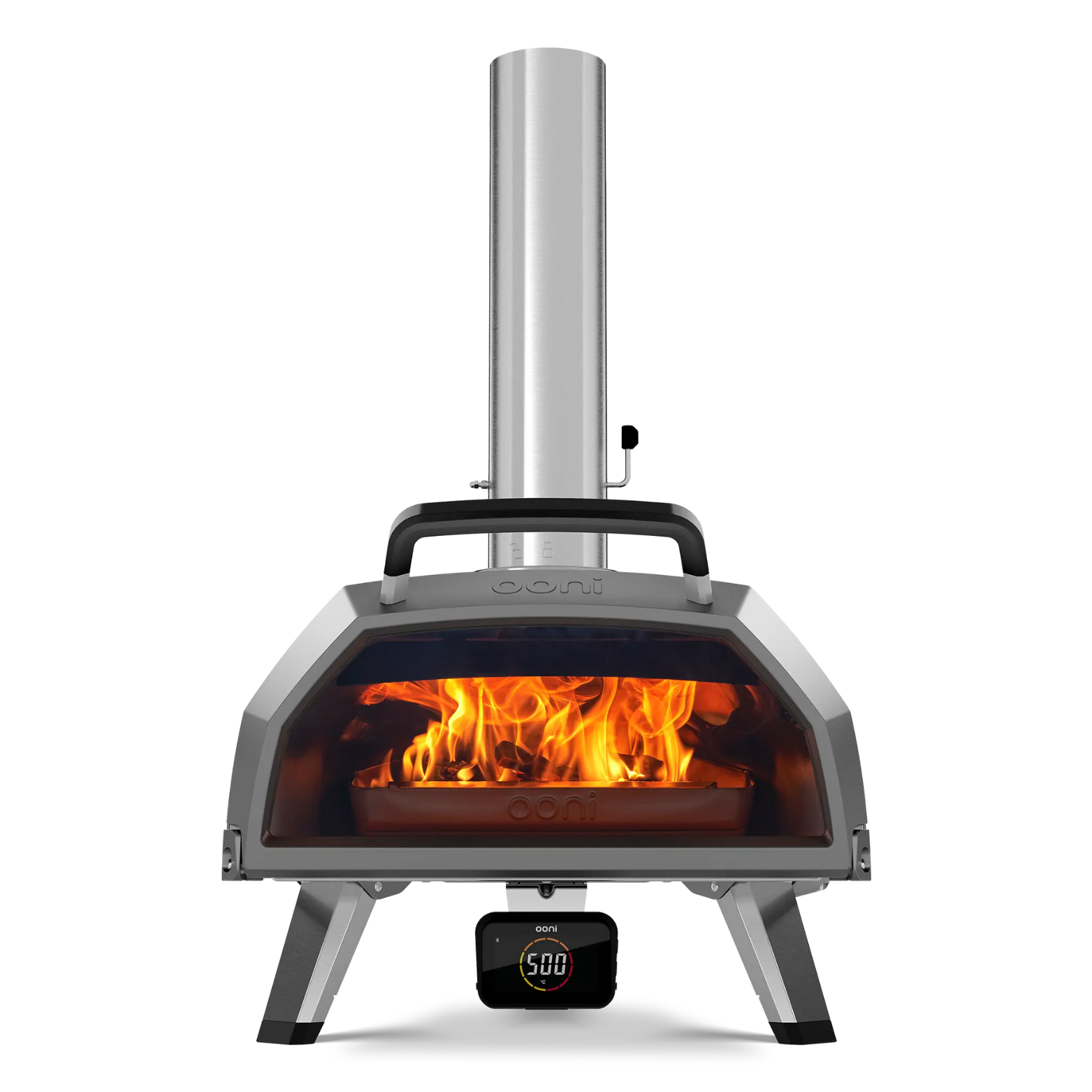 Four à pizza Ooni Karu 2 Pro – Multi-combustible, 500°C, connecté Bluetooth, vue de face - Gueuleton