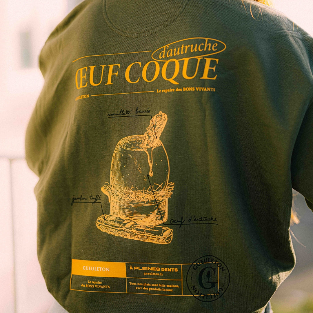 Sweat Œuf Coque Autruche Bio | Gueuleton - Le Repaire des Bons Vivants