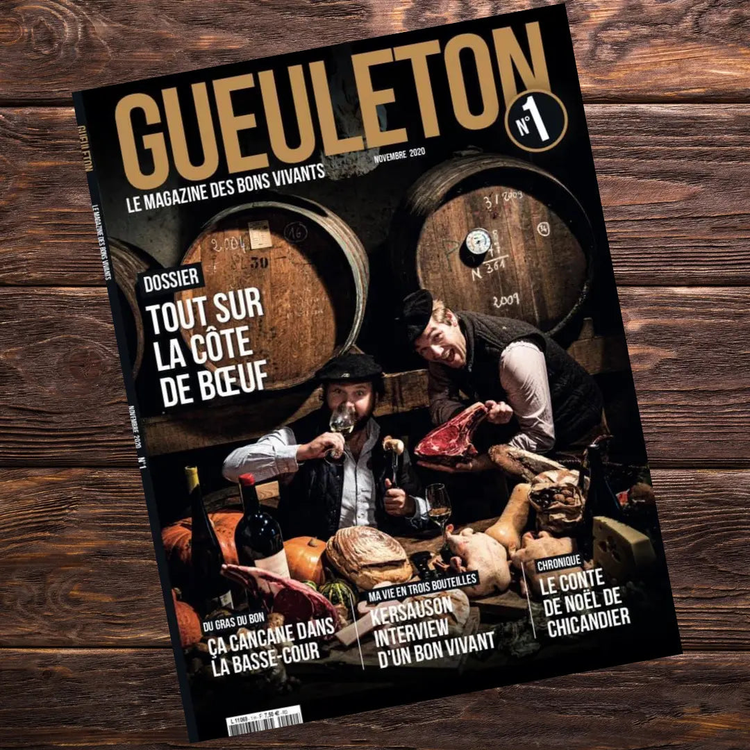 Couverture Magazine Gueuleton n°1 - Tout sur la côte de bœuf - Novembre 2020