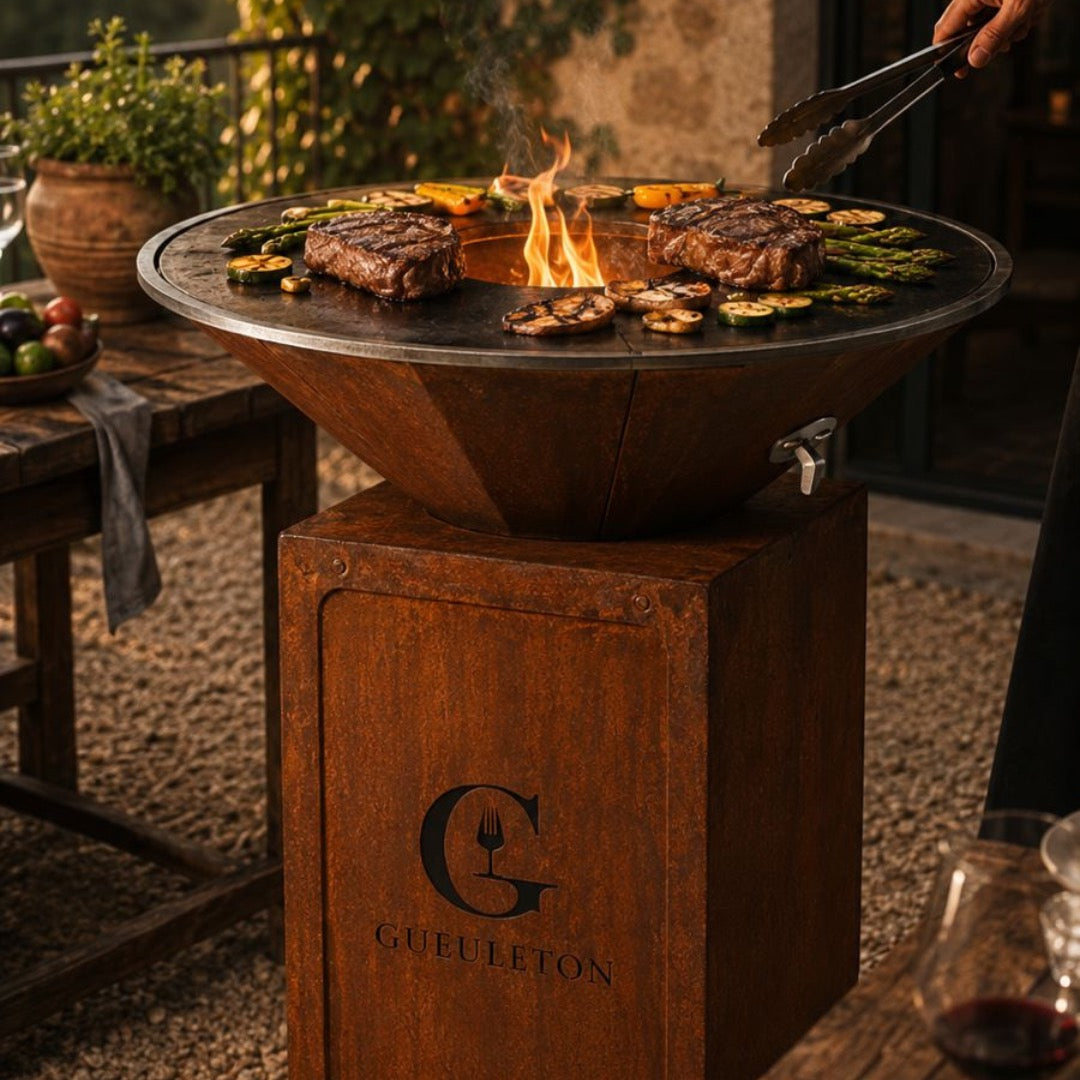 Brasero corten vs acier carbone : quelle différence pour la cuisson ?