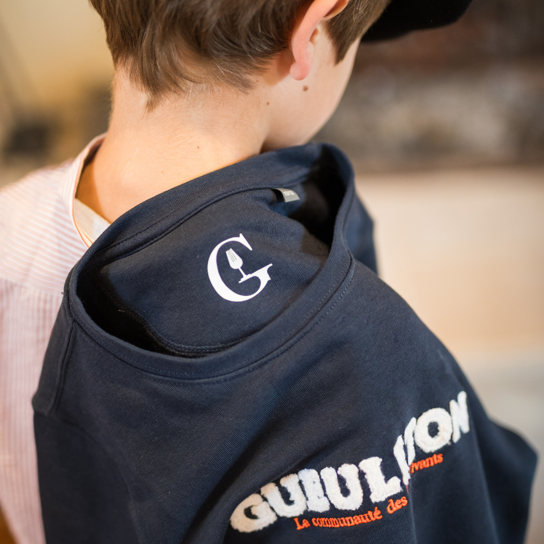 Sweat Gueuleton Bleu Marine Enfant