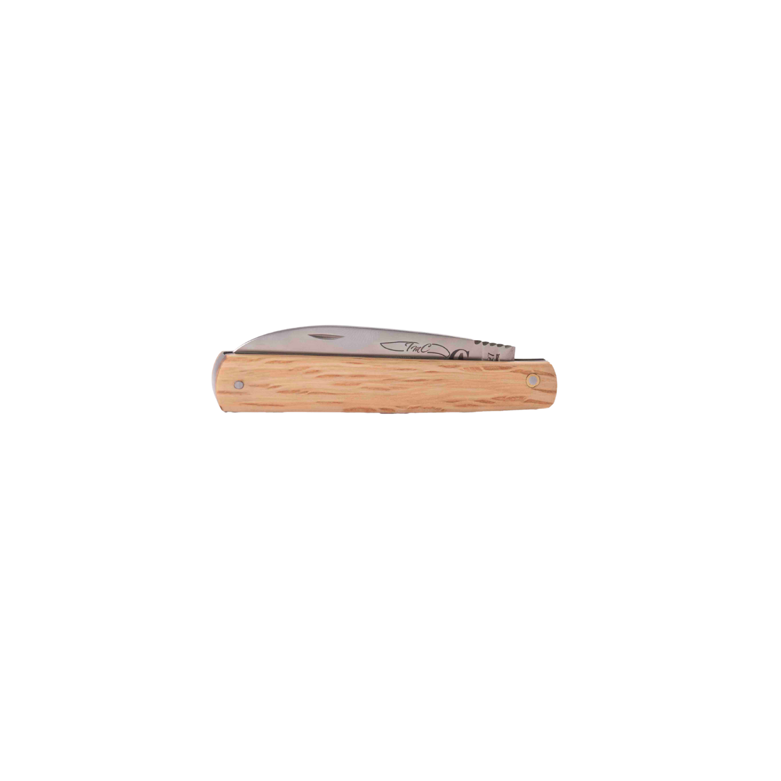 Couteau pliant Gueuleton TMC Herval – Acier 12C27 & manche en chêne vert