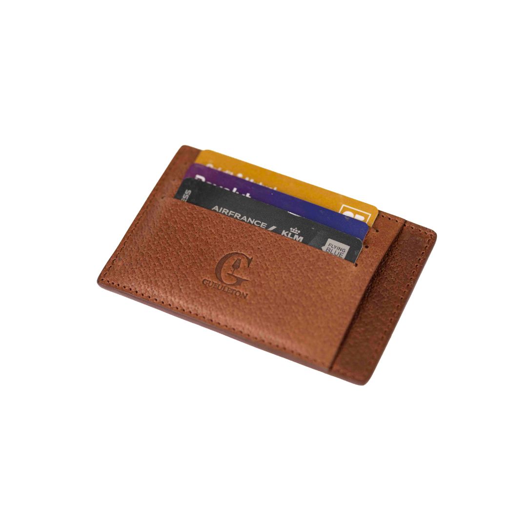 Porte-cartes Cuir Artisanal Gueuleton | Fabrication Française