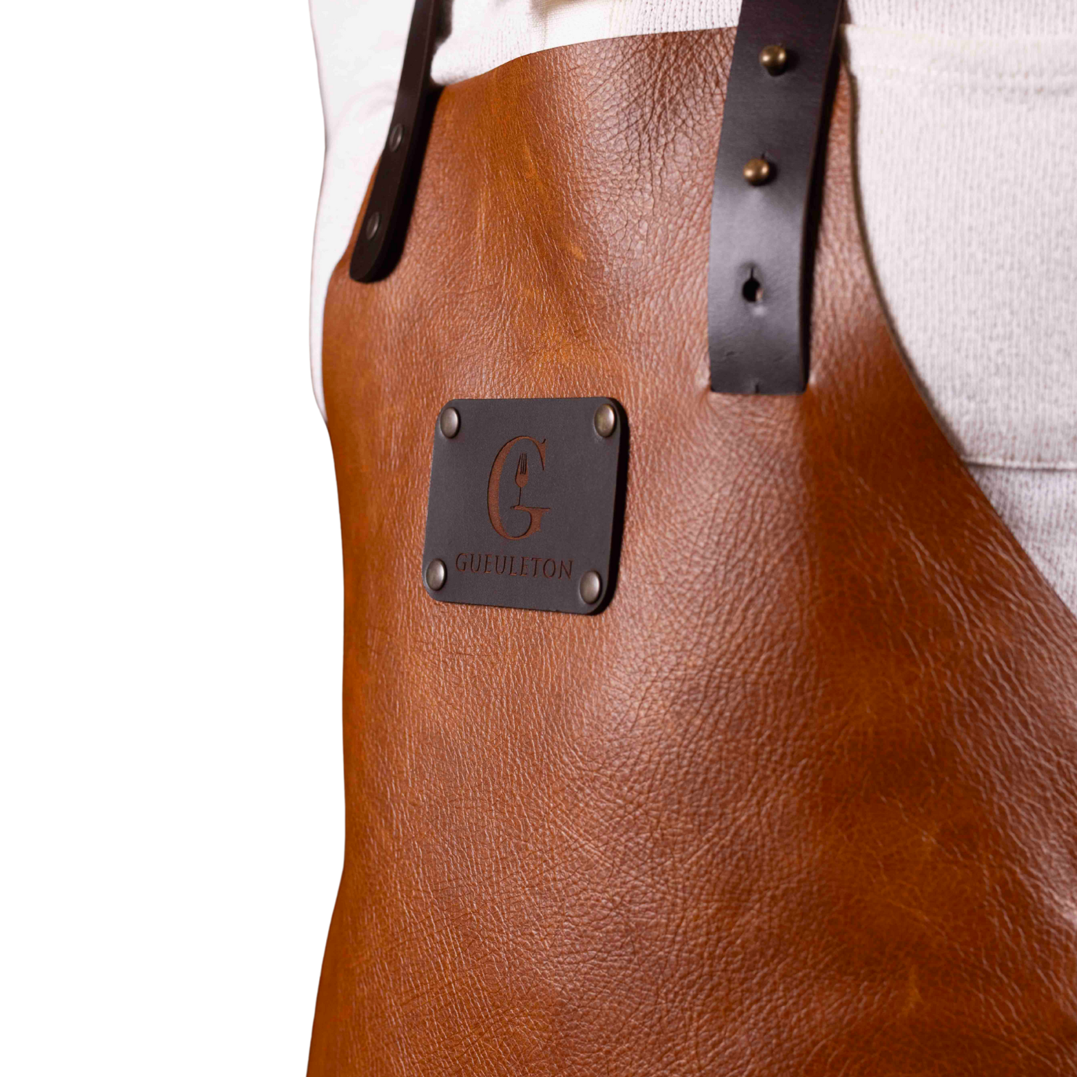 Tablier en cuir CAMEL Gueuleton