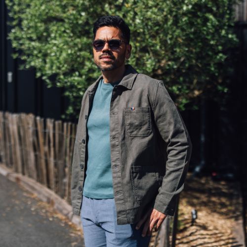 Veste worker Gueuleton – 100% coton, twill délavé, coupe confort