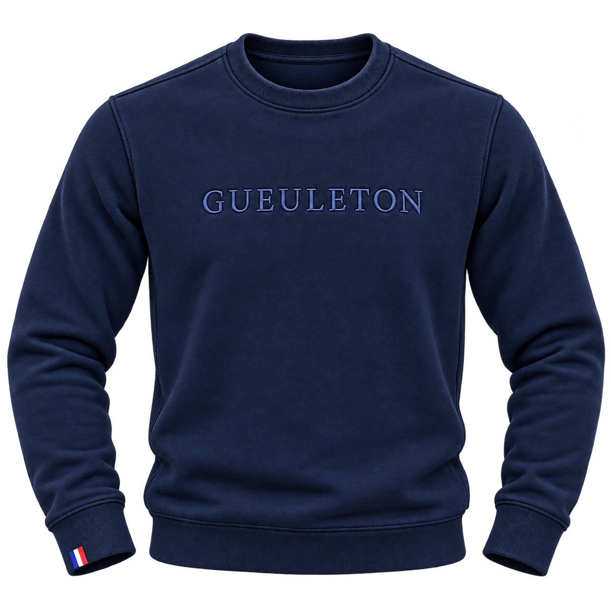 Sweat Gueuleton Bleu Marine – Broderie 3D Ton sur Ton