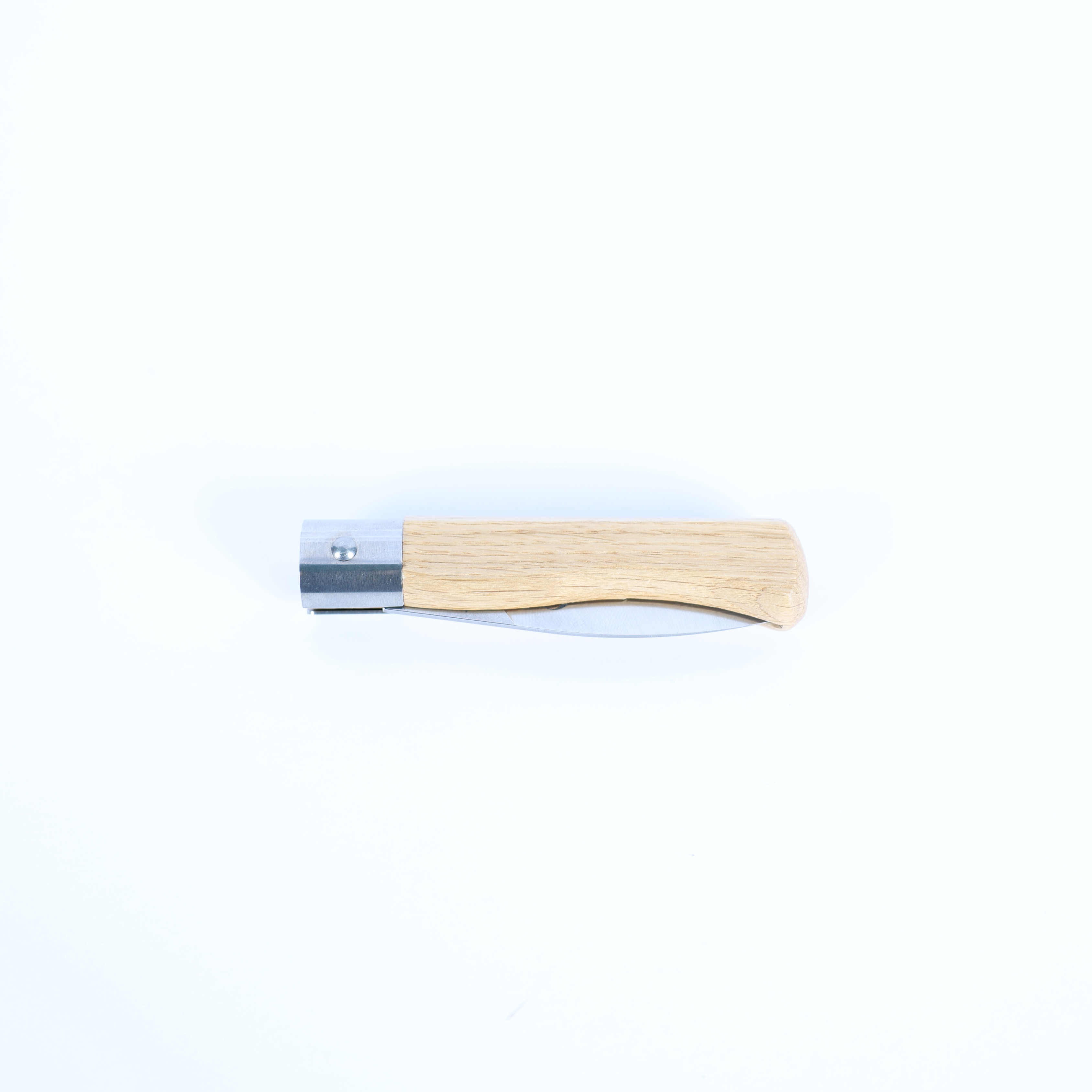 Couteau pliant Gueuleton – Chêne & acier Z40C13, fabrication Thiers
