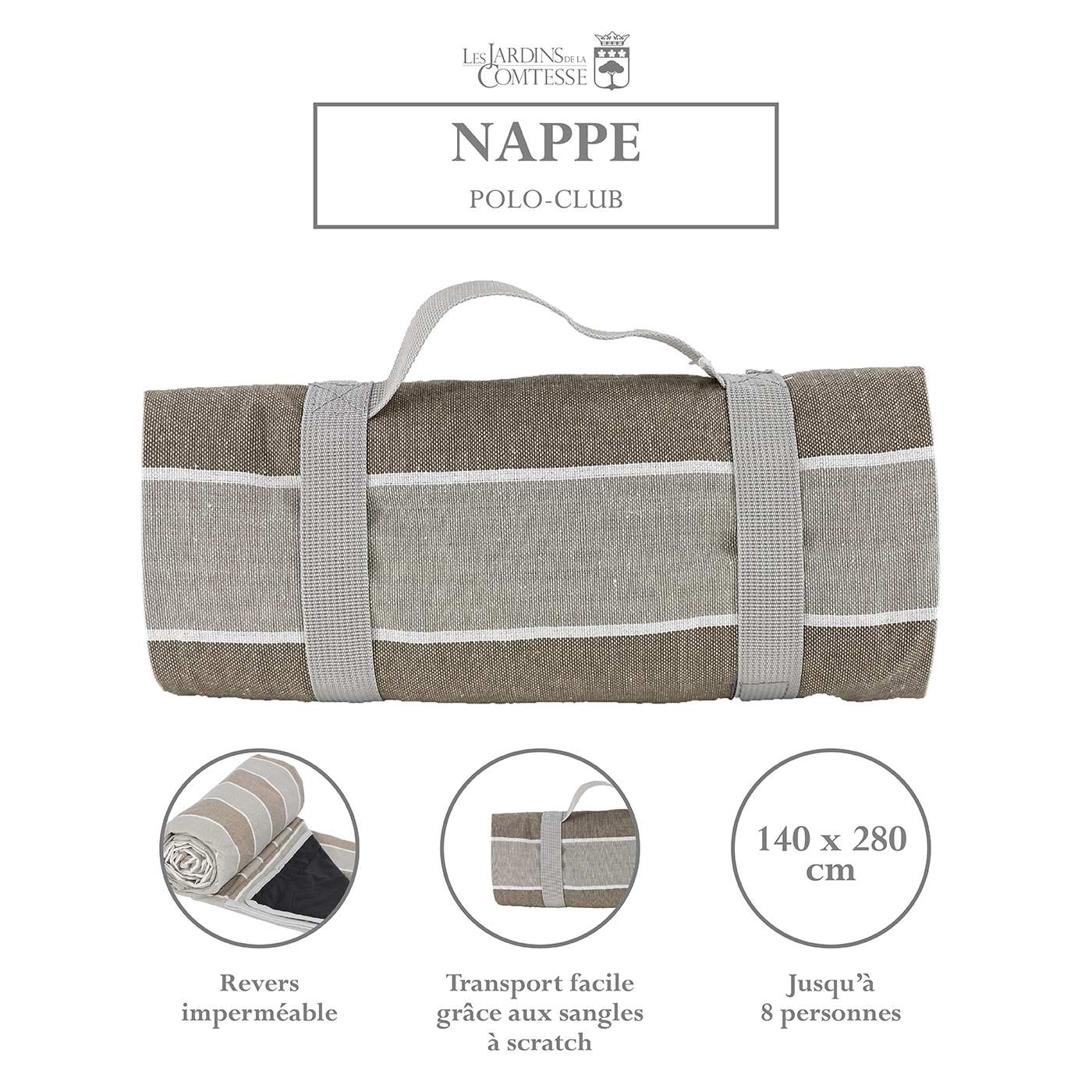Nappe pique-nique Polo-Club – Chic & imperméable
