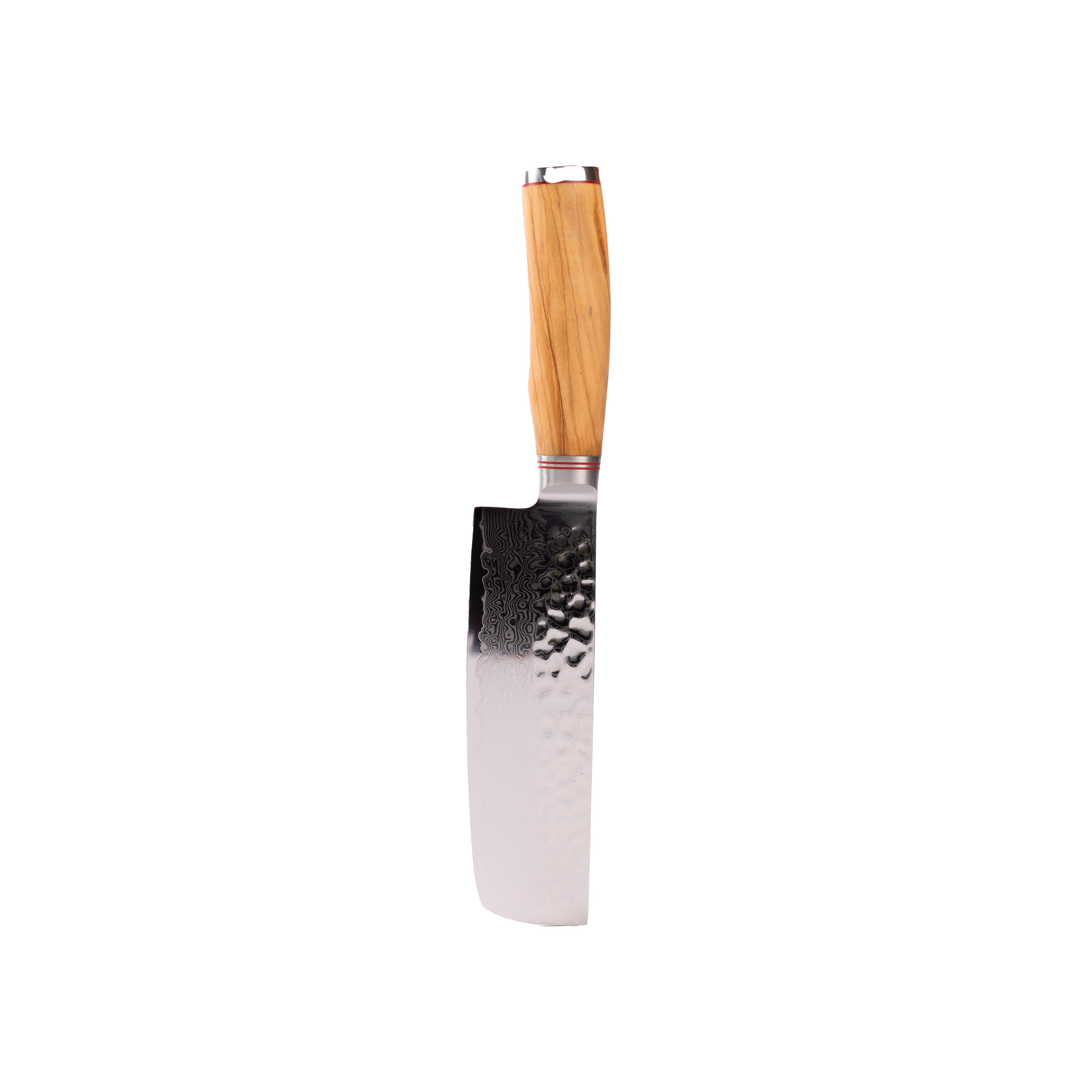 couteau japonais en acier damassé