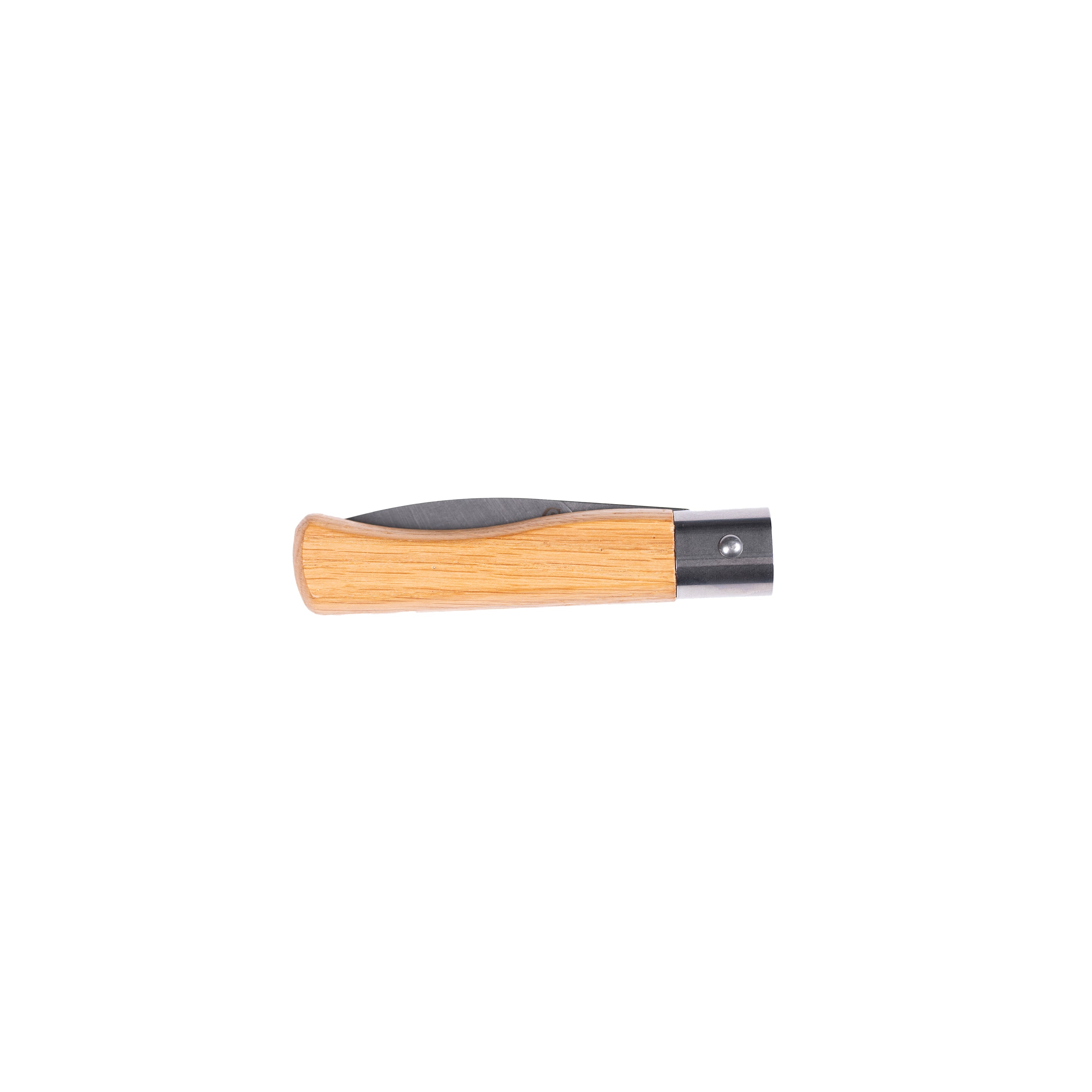 Couteau pliant Gueuleton – Chêne & acier Z40C13, fabrication Thiers