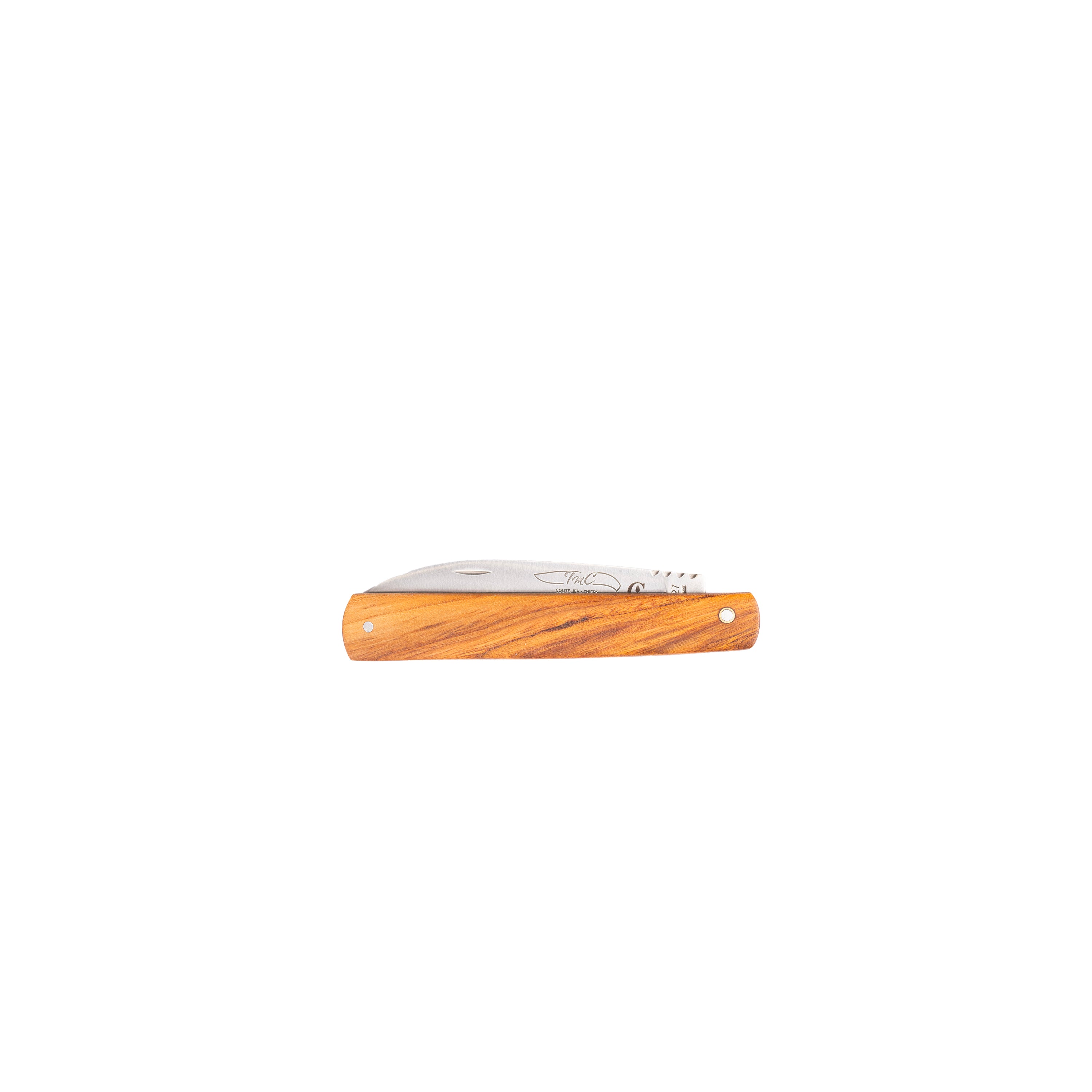 Couteau pliant Gueuleton TMC Herval – Acier 12C27 & manche Amandier
