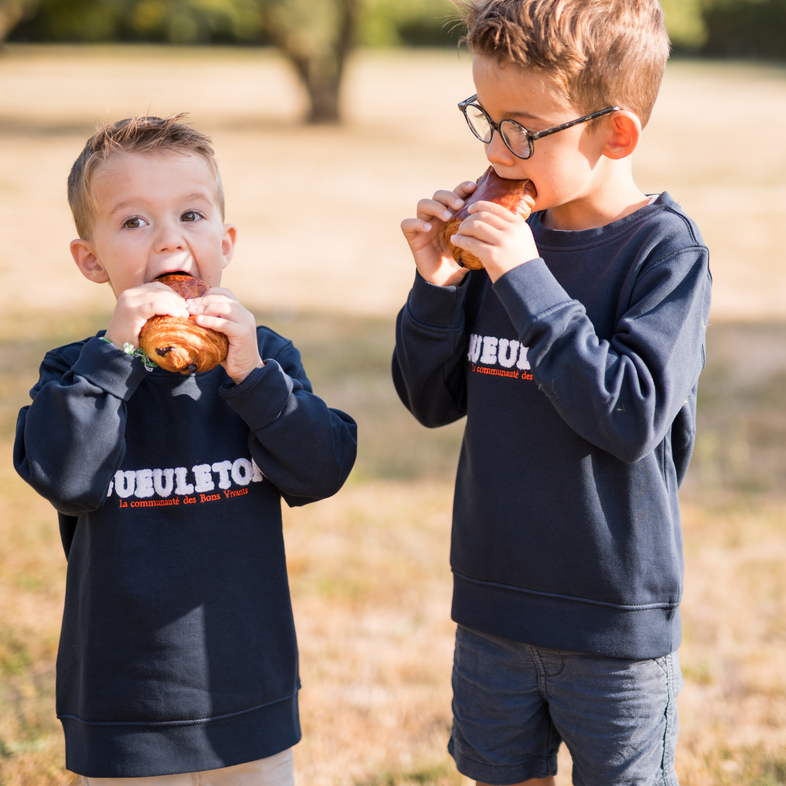 Sweat Gueuleton Bleu Marine Enfant