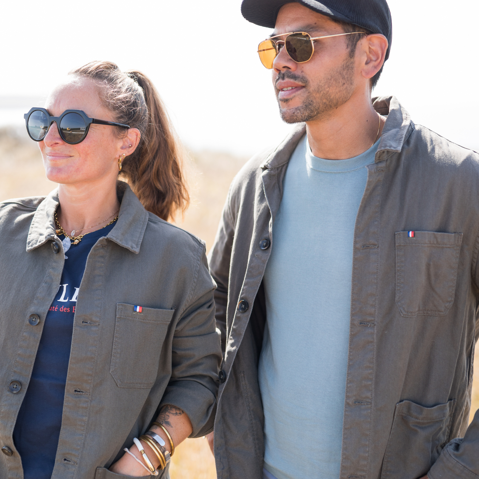 Veste worker Gueuleton – 100% coton, twill délavé, coupe confort