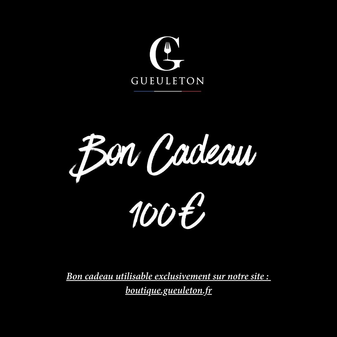 Carte Cadeau Gueuleton | 25€ à 100€ | Boutique en Ligne 100,00 €
