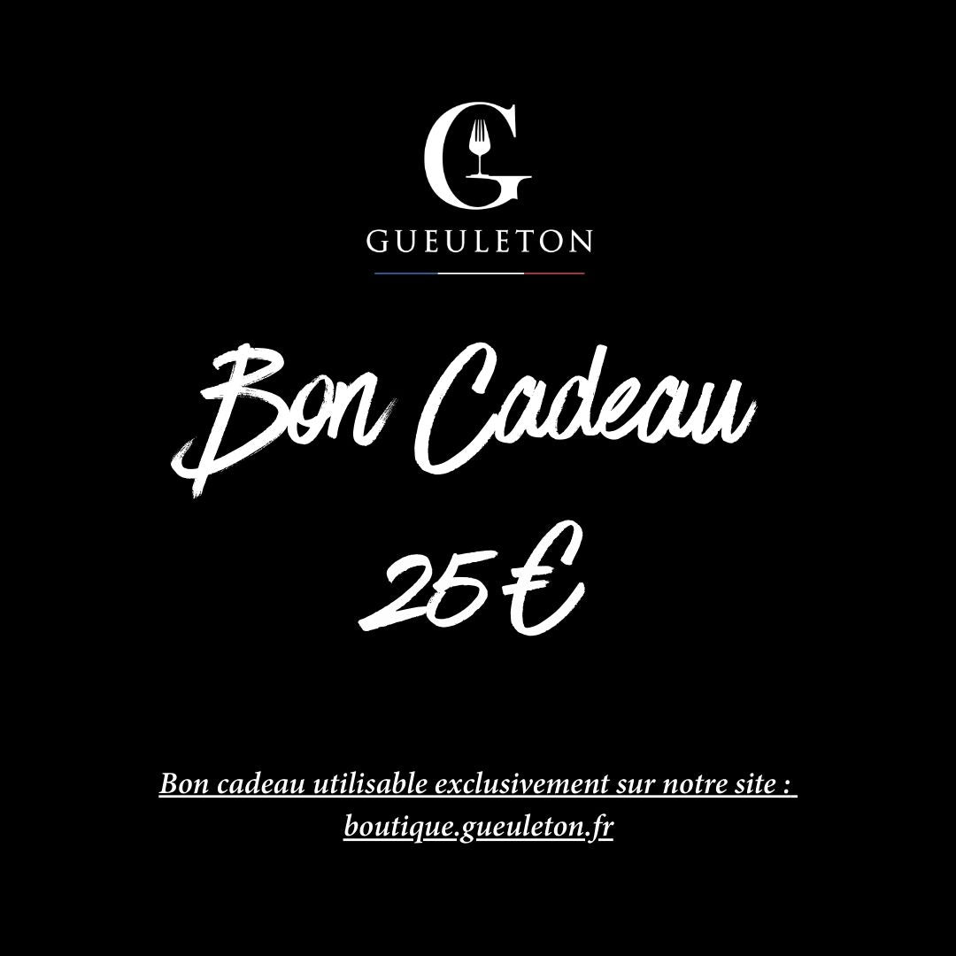 Carte Cadeau Gueuleton | 25€ à 100€ | Boutique en Ligne 25,00 €