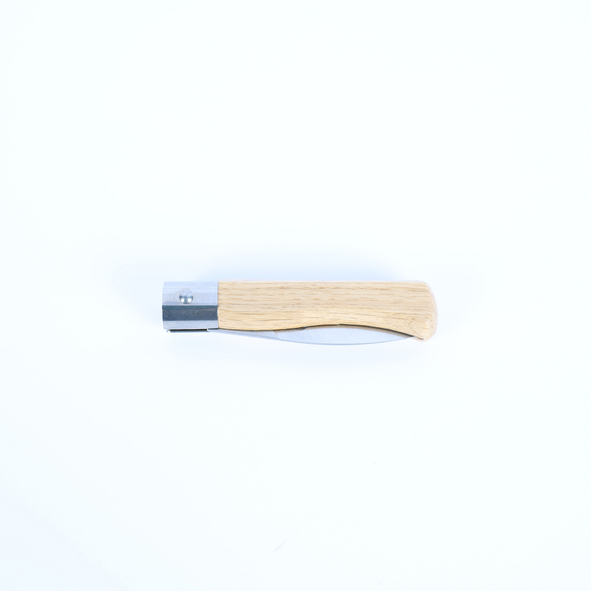 Couteau pliant Gueuleton – Chêne & acier Z40C13, fabrication Thiers
