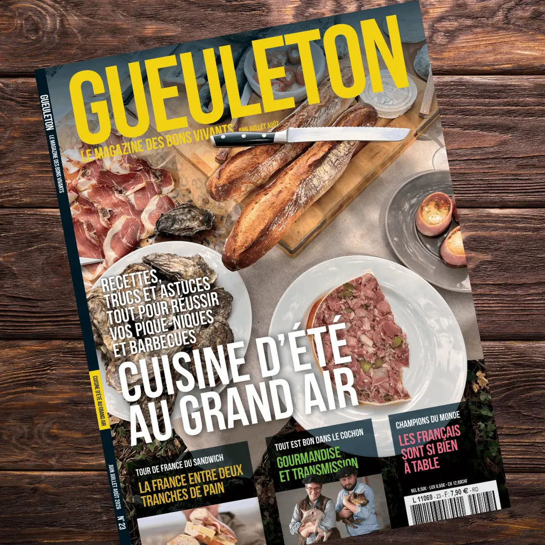 Couverture Magazine Gueuleton n°23 - Cuisine d'été au grand air, pique-niques et barbecues