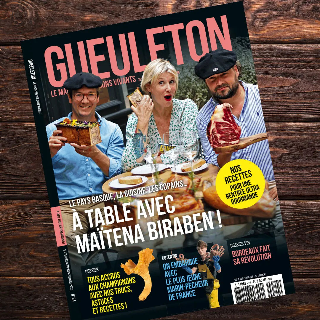 Couverture Magazine Gueuleton n°24 - À table avec Maïtena Biraben, dossier champignons