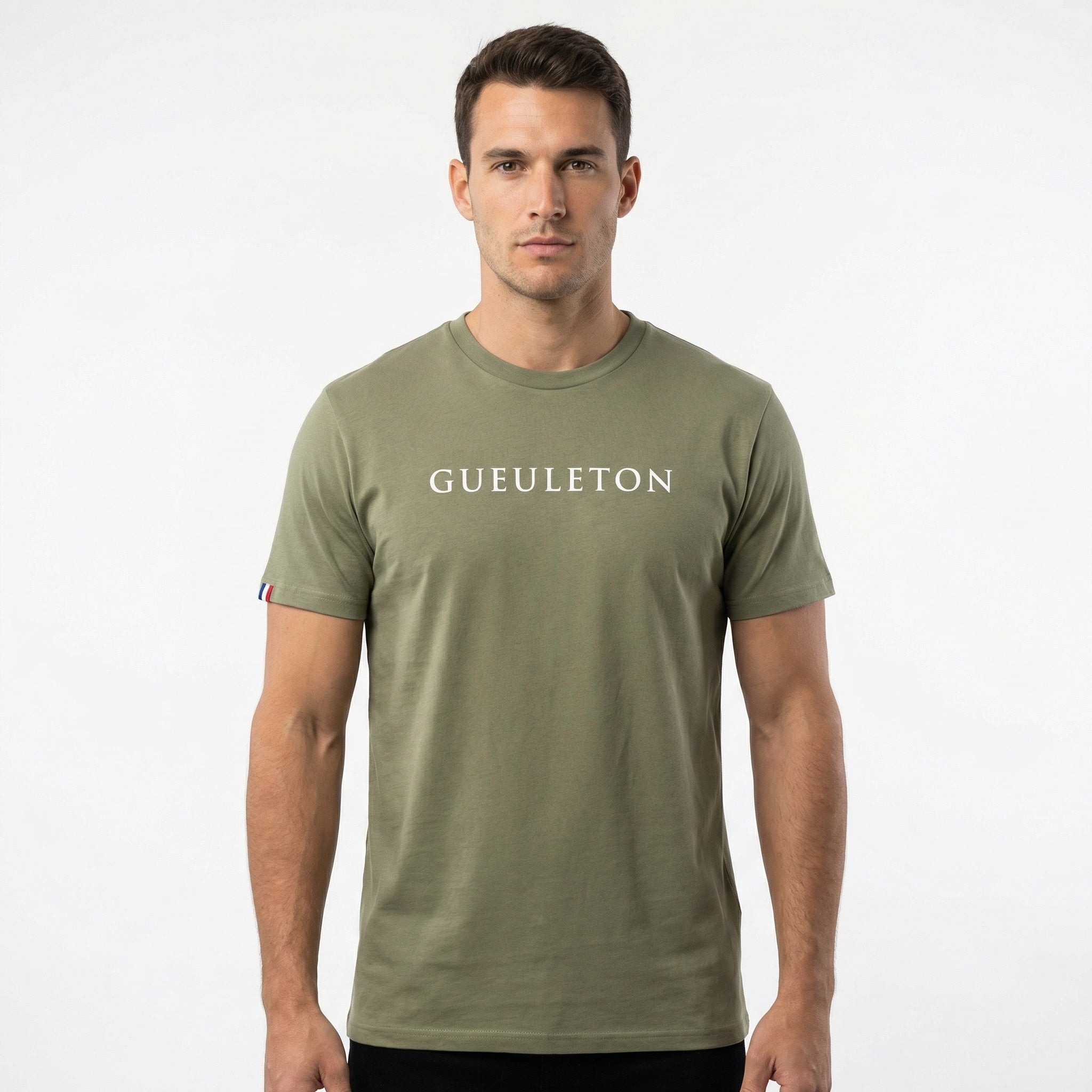 T-Shirt Gueuleton Vert Kaki – 100% Coton Bio XXL