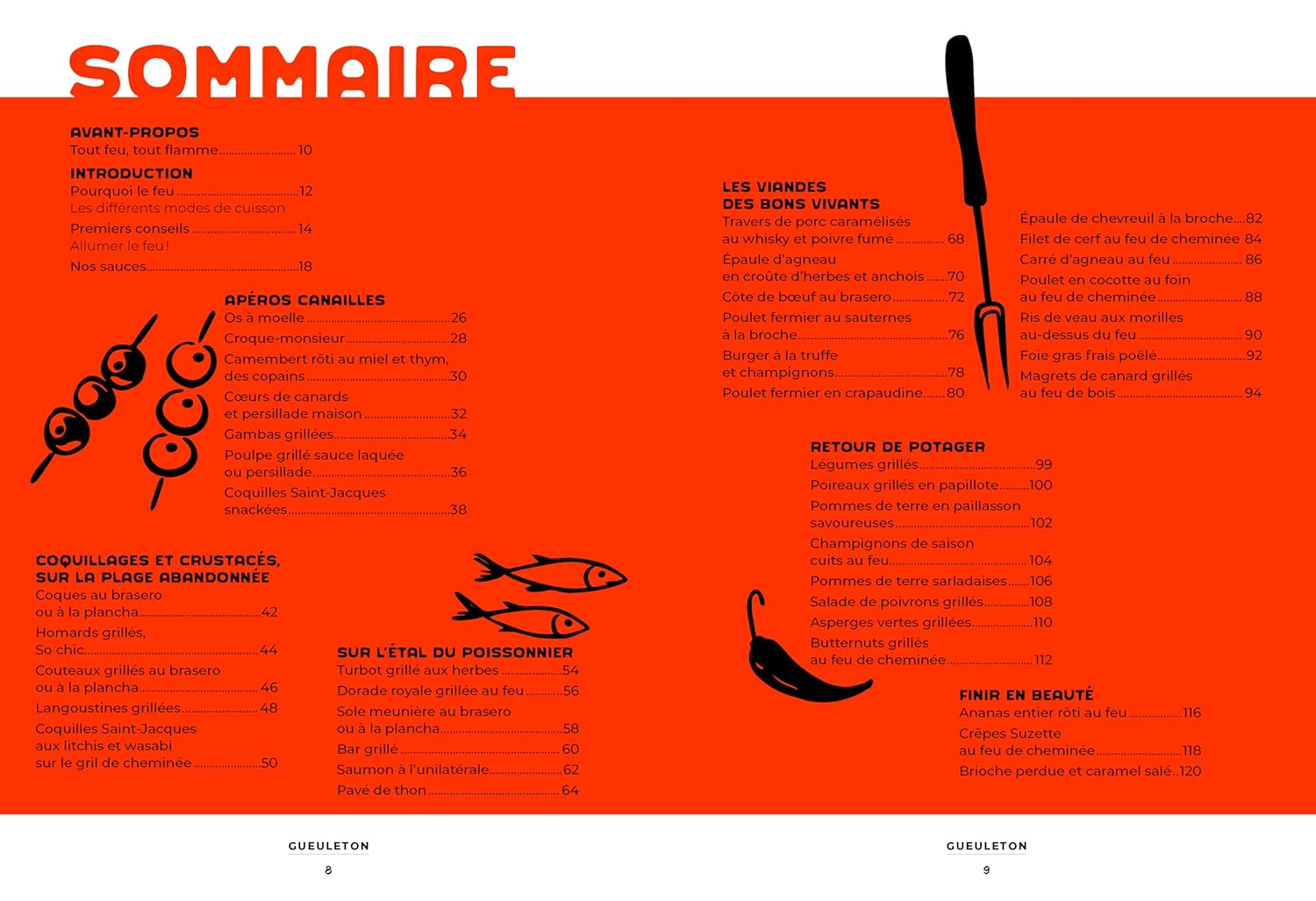 Livre Gueuleton — Tout Feu Tout Flamme | Recettes Plancha, Barbecue, Brasero