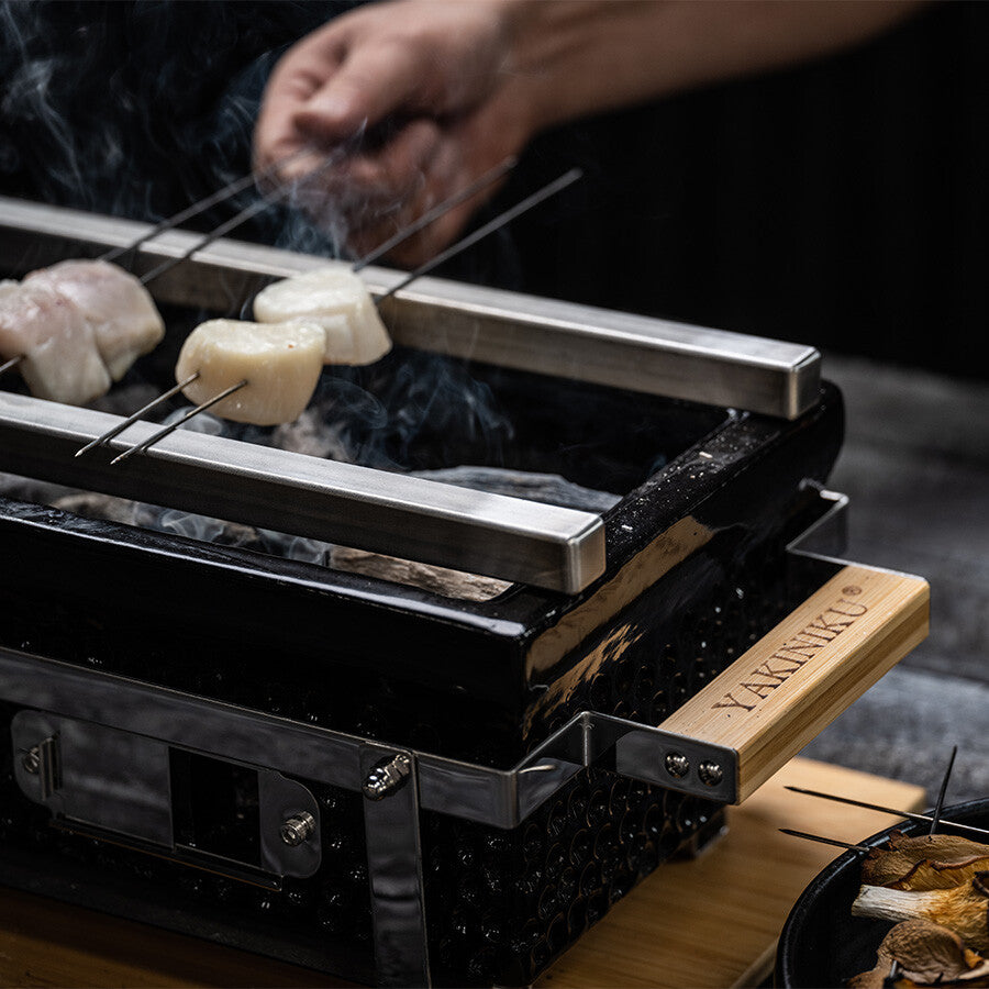 Barres Yakitori YAKINIKU® – Pour Shichirin MEDIUM, cuisson brochettes